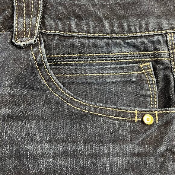 Democracy "Ab"solution Ankle Skimmer Indigo Denim Skinny Jeans Size 16 - Picture 10 of 13